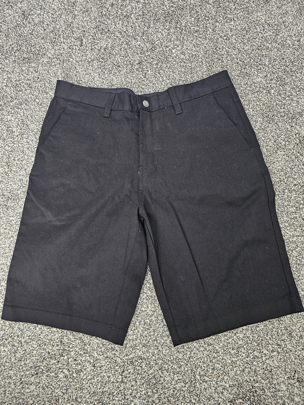 Volcom Men's Black Classic Flat-Front Shorts